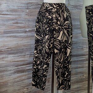 Gap Track Pant Print Black Floral size Large